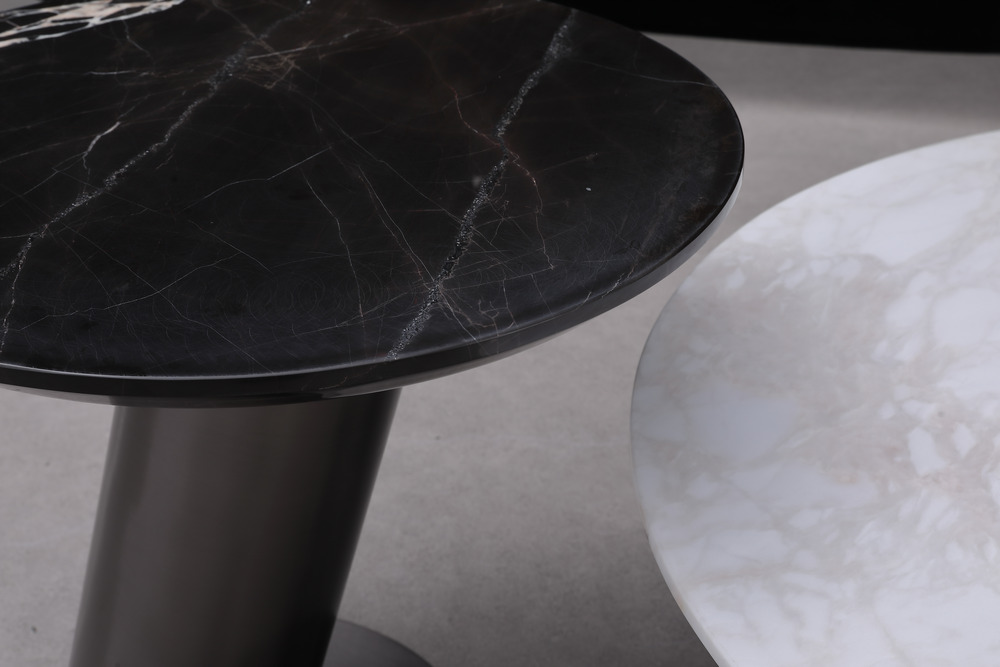 End table round glass