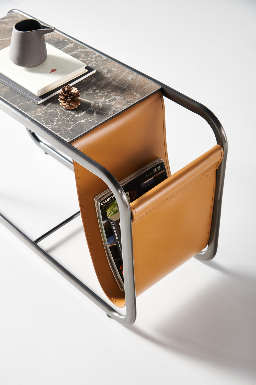 Magazine rack end table