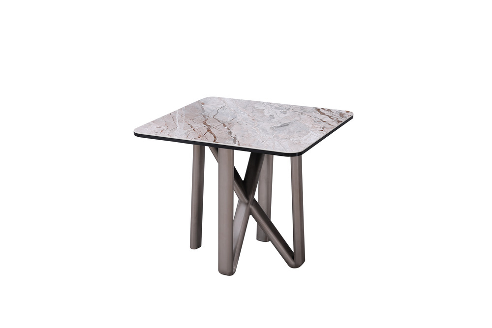 End table square ceramic top