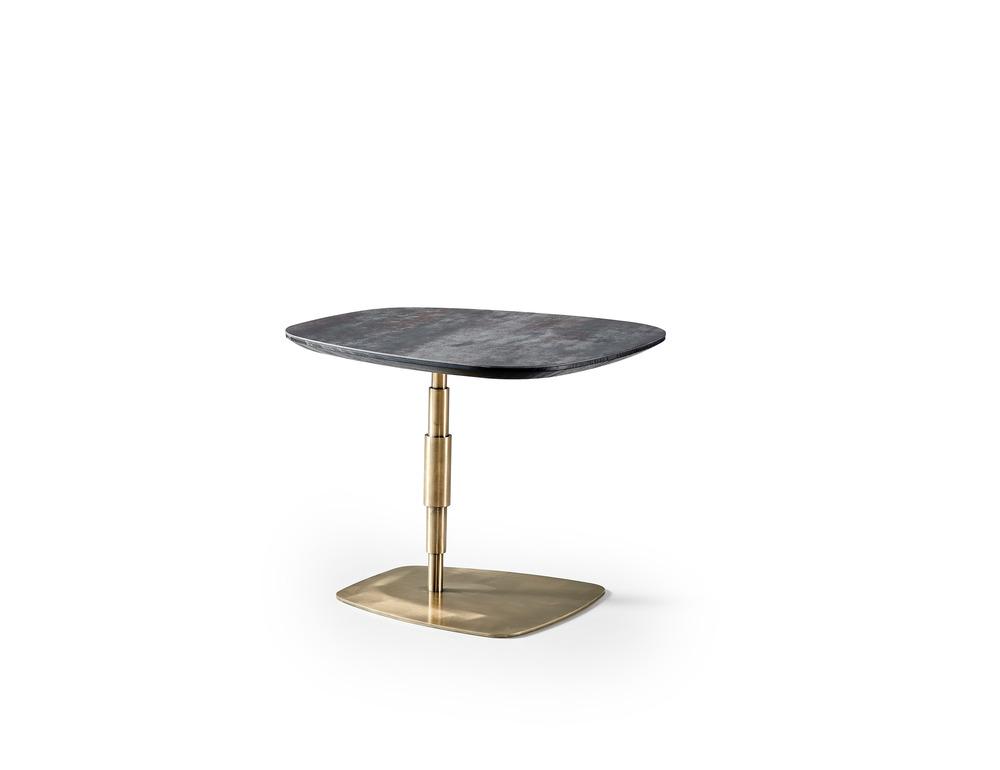 Black ceramic end table