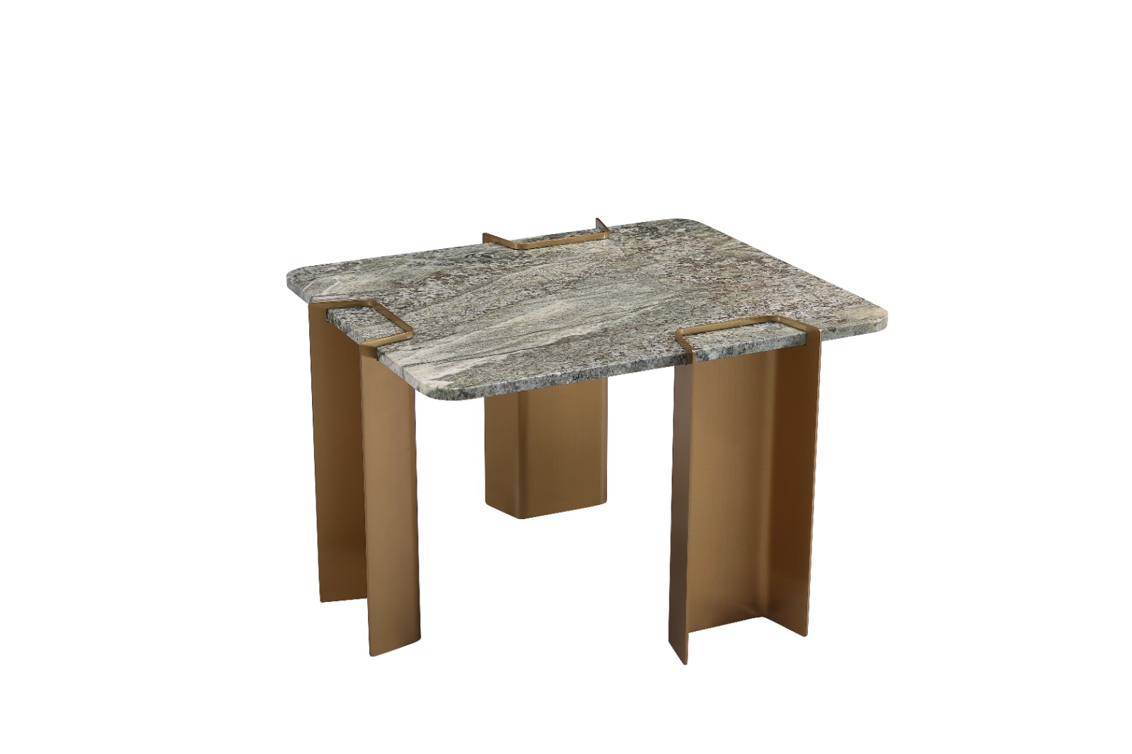 Titanium Gold Stainless Steel Base Table