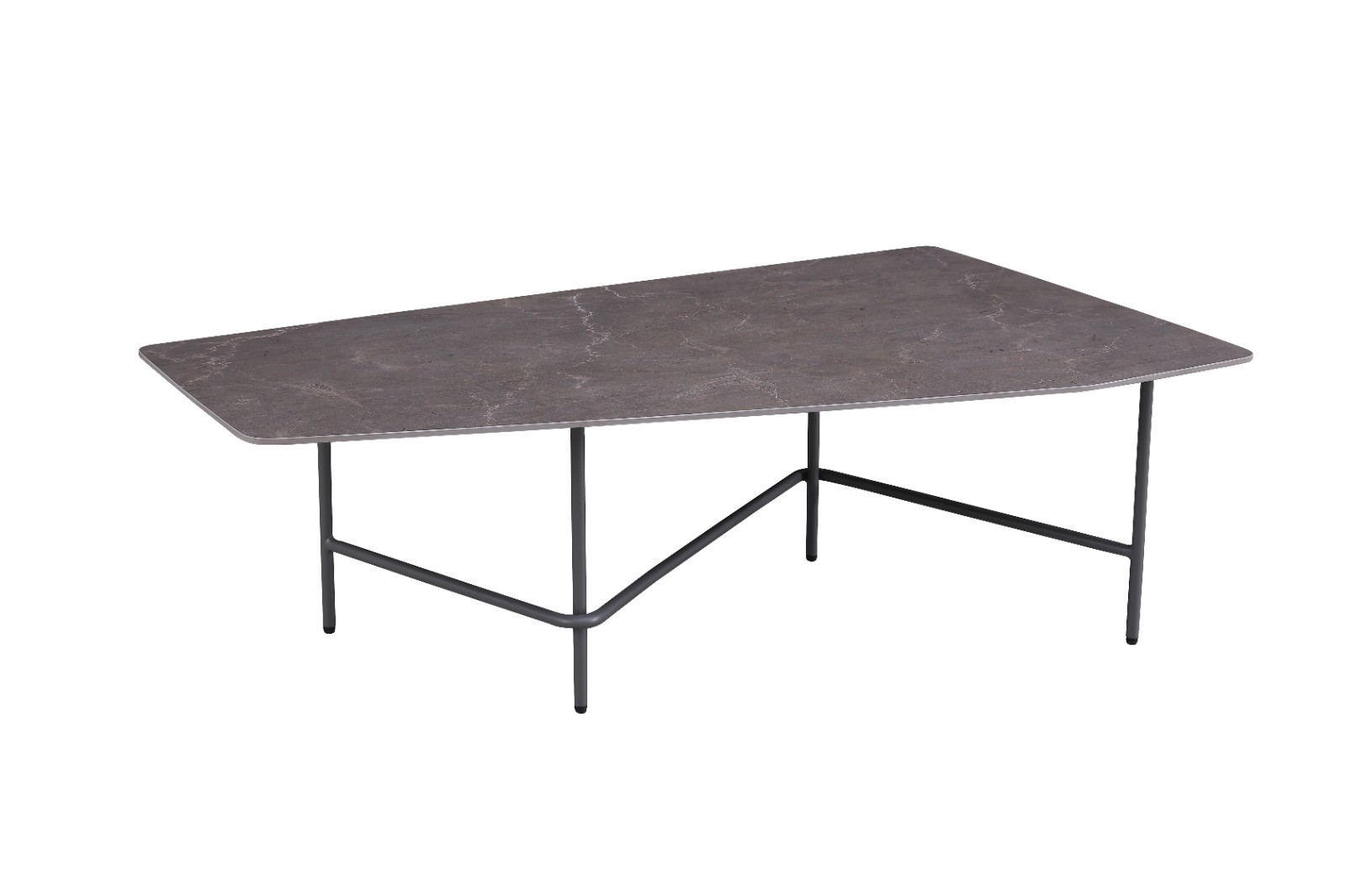 MDF Baseplate and Iron Coated Moonlight Grey Base Coffee Table