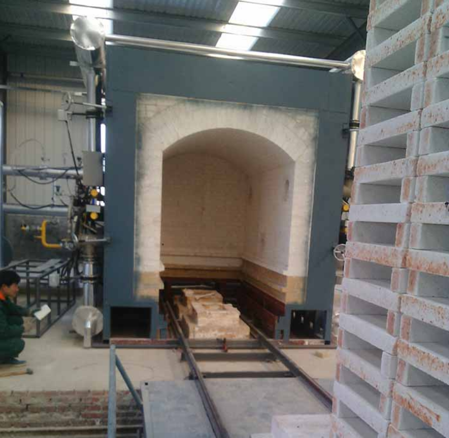 Печь с выкатным подом для обжига керамики