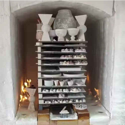 Печь с выкатным подом для обжига керамики