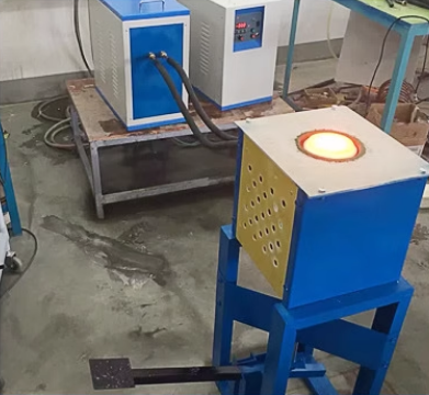 Scrap Metal Smelting Furnace Induction Furnace Waste Copper Iron and Aluminum Smelting and Recycling Machine