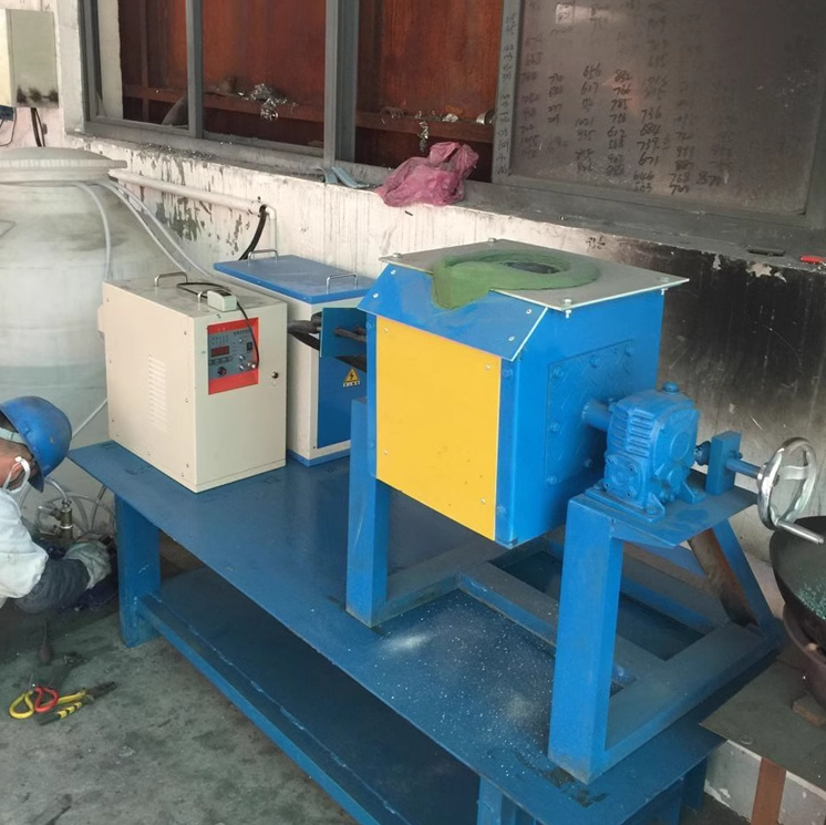 Gold Silver Copper Brass Aluminum Iron Steel Small Electric Induction Melting Industrial Furnace