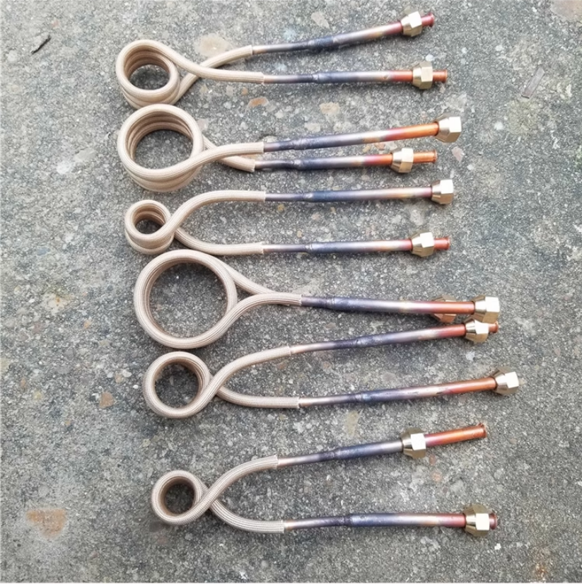 Induction melting coils and induction heating coils are used in melting heating equipment