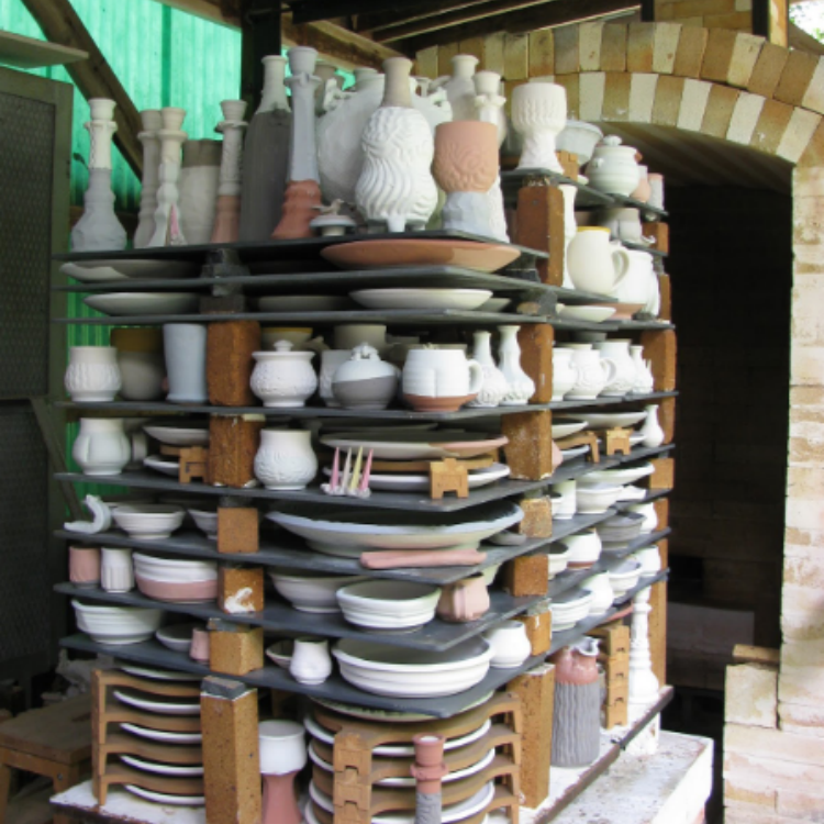 Печь с выкатным подом для обжига керамики