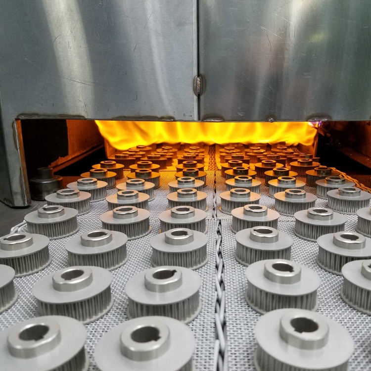 Mesh belt furnace for normalizing