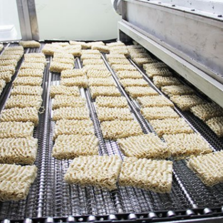 Mesh belt furnace for food drying