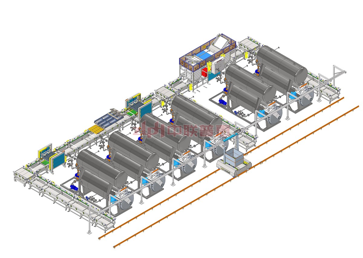 automatic loading and unloading production line