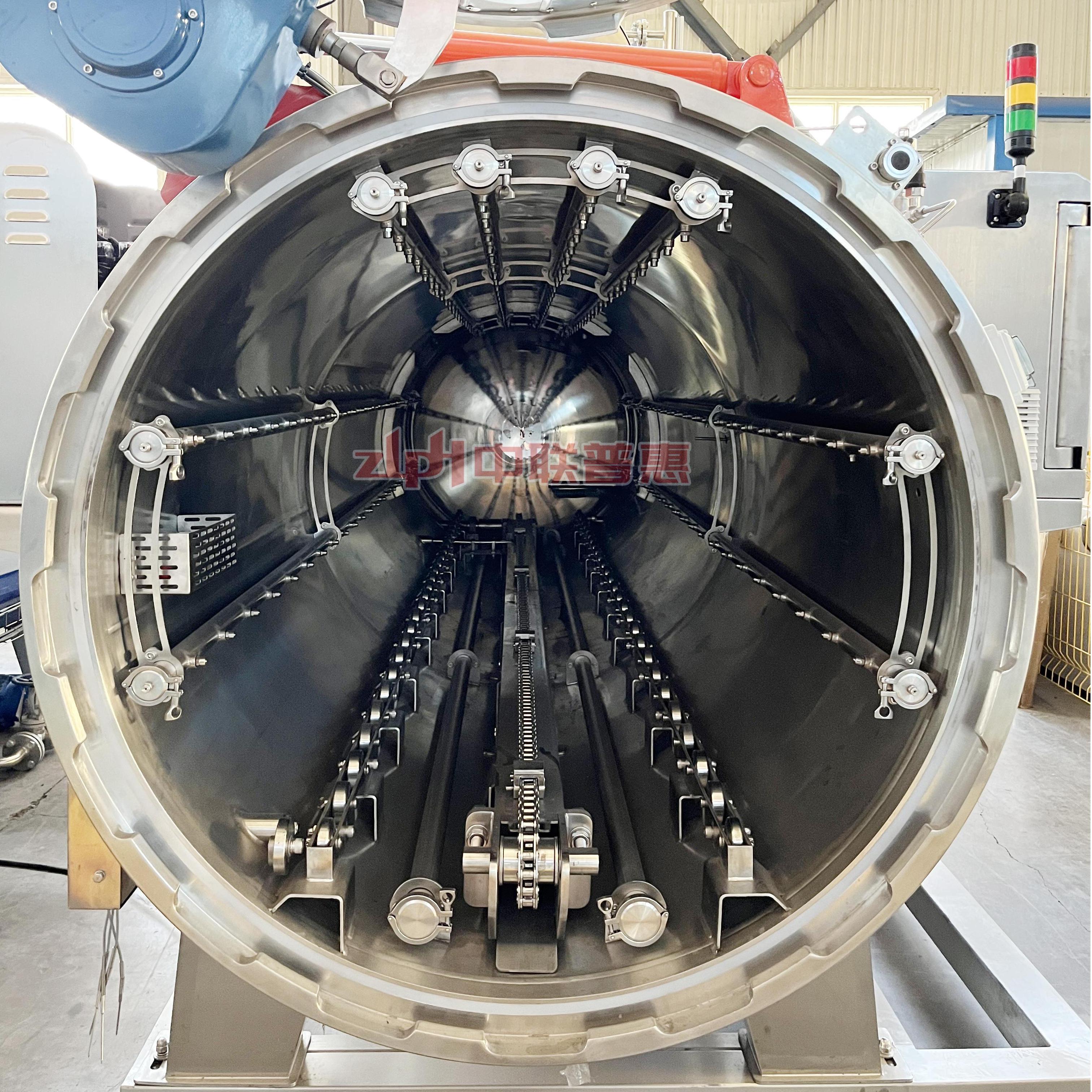 Automatic water cascade sterilization machine