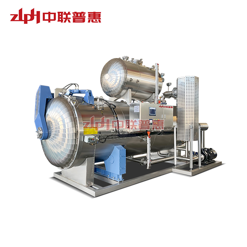 Интелигентна ротациона реторта за распршивање воде оснажује прехрамбену индустрију за надоградњу