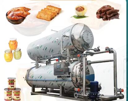 Удосконалений ретортний автоклав із зануренням у воду для покращеної комерційної стерилізації Удосконалений ретортний автоклав із зануренням у воду для покращеної комерційної стерилізації