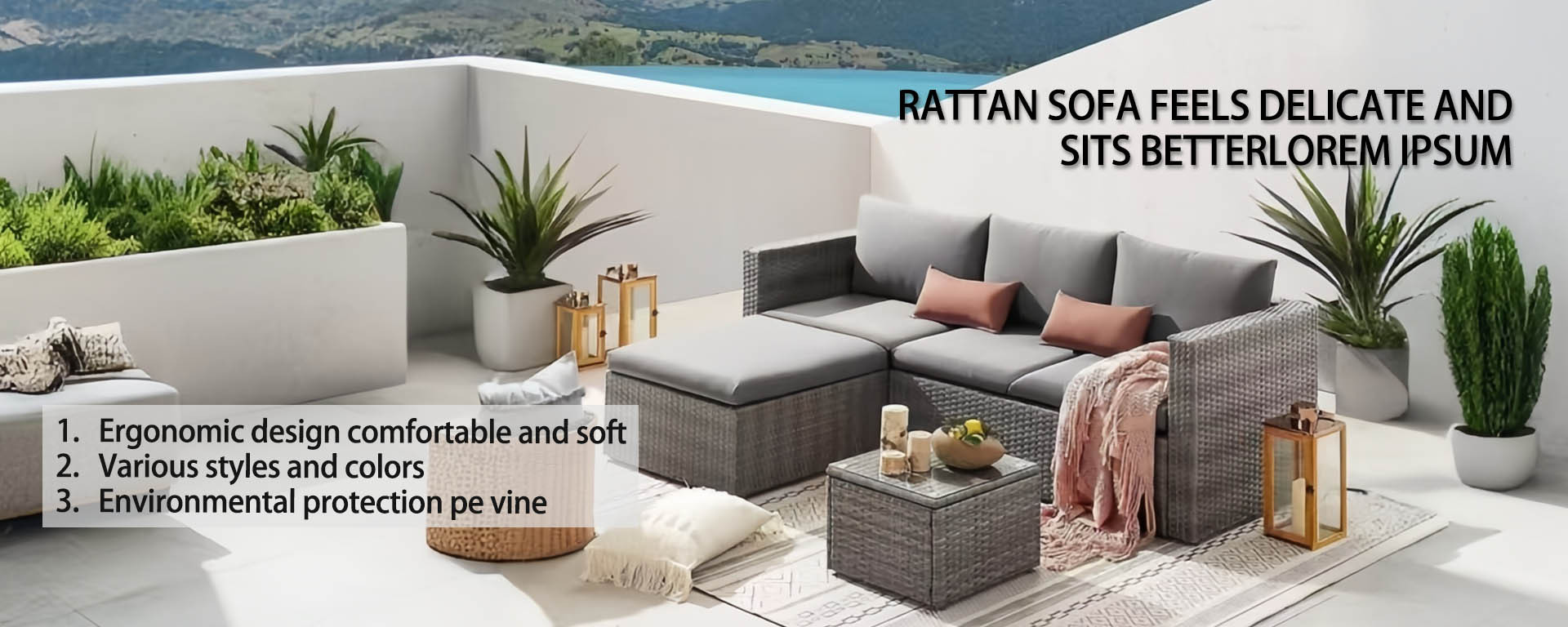 EL SOFÁ DE RATÁN SE SIENTE DELICADO Y SE SIENTA MEJOR EN ÉL