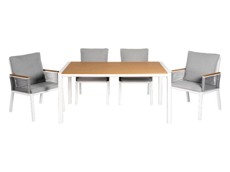 आउटडोर डाइनिंग टेबल पार्टी लाउंज कुर्सी सेट