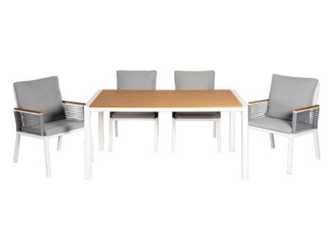 Outdoor Dining Table Party Lounge Chair Set