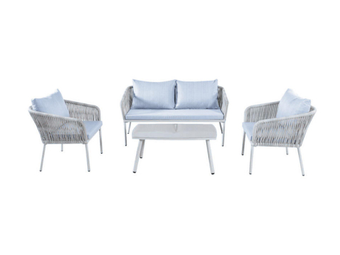 White Rattan Leisure Furniture Four-piece Set