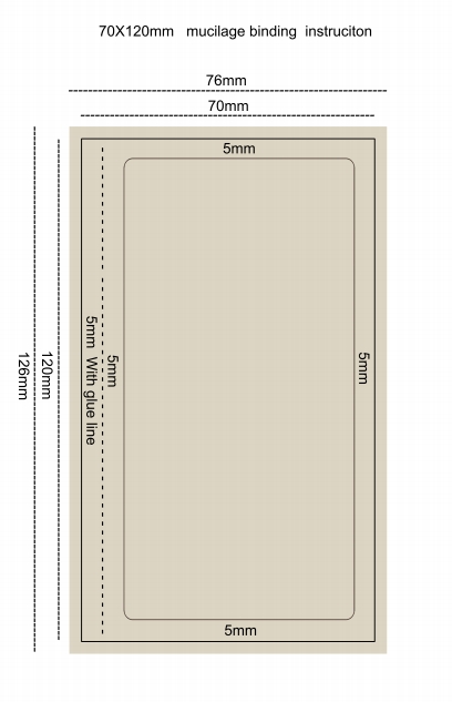 Instruction-70x120mm mucilage binding instruction Instruction-70x120mm mucilage binding instruction
