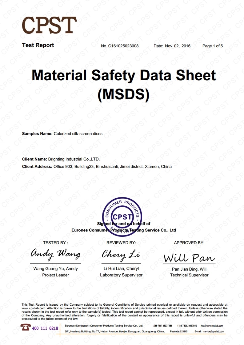 MSDS MSDS