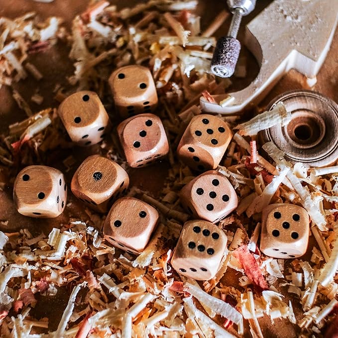 wooden dice set