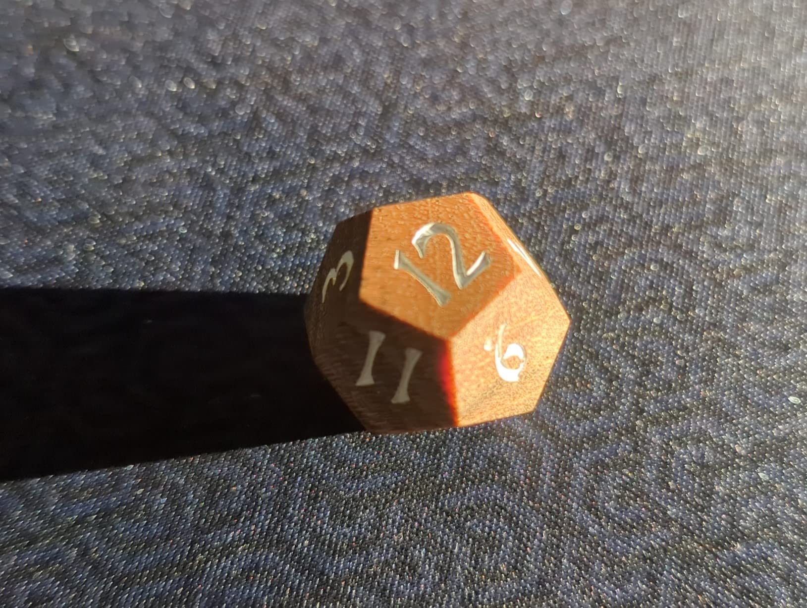wooden gaming dice