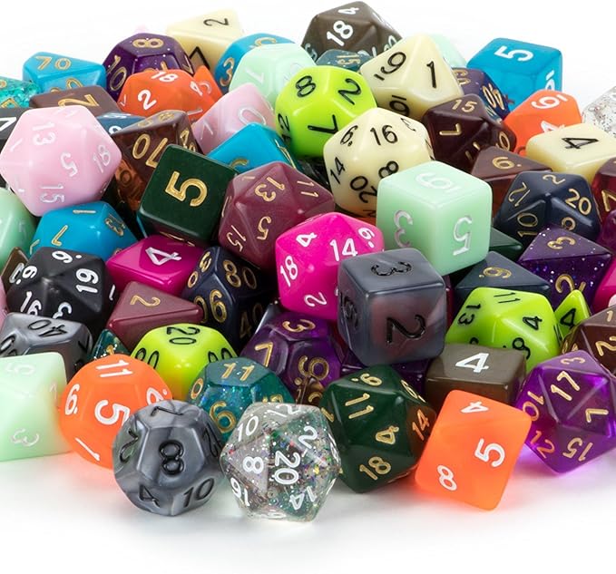 plastic dice