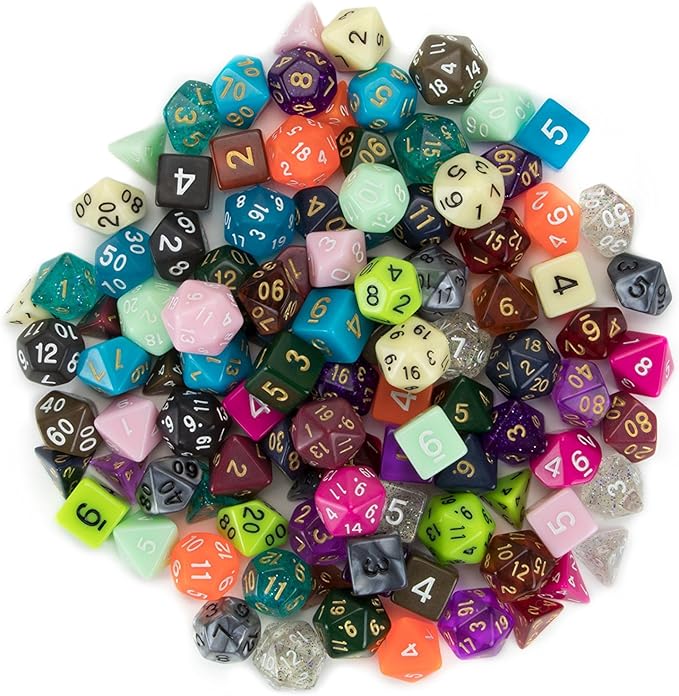 acrylic dice