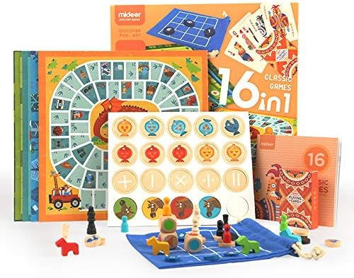 wooden board game set