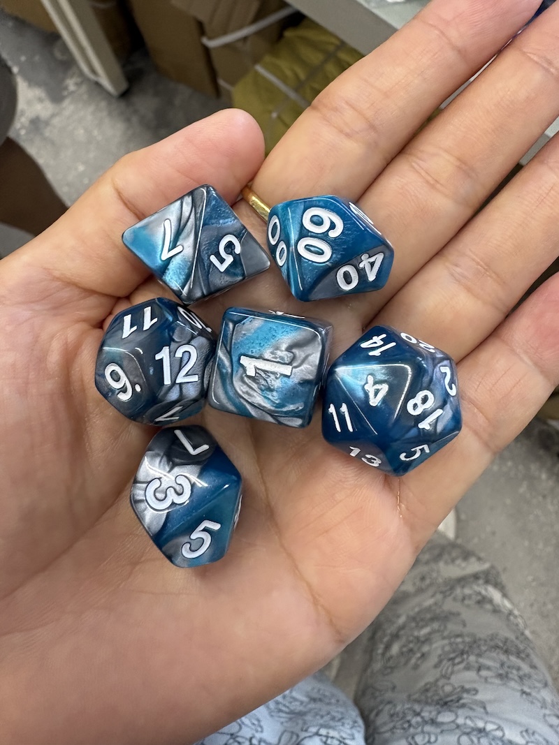 Traditional dice