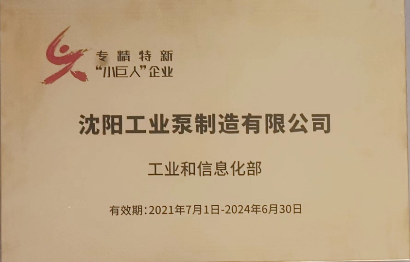 国家专精特新“小巨人”企业