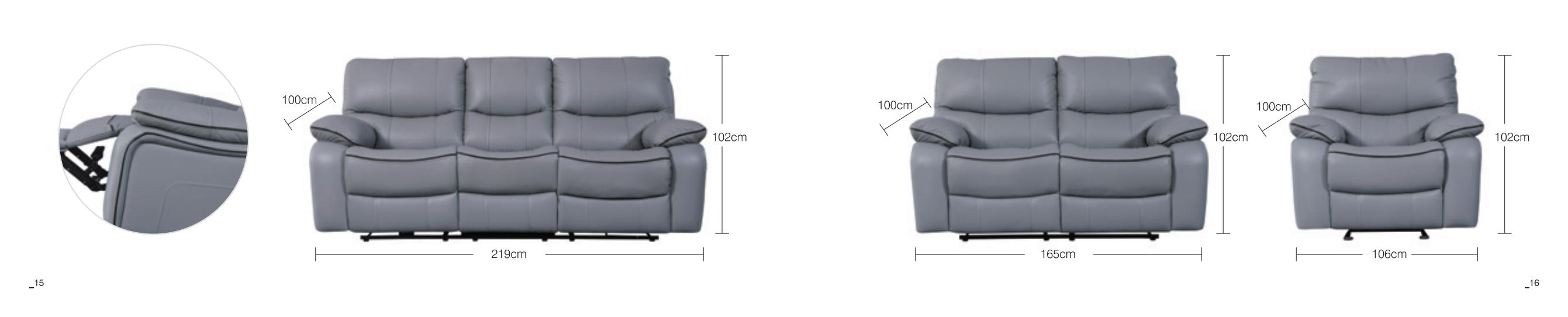 Three-seater Recliner