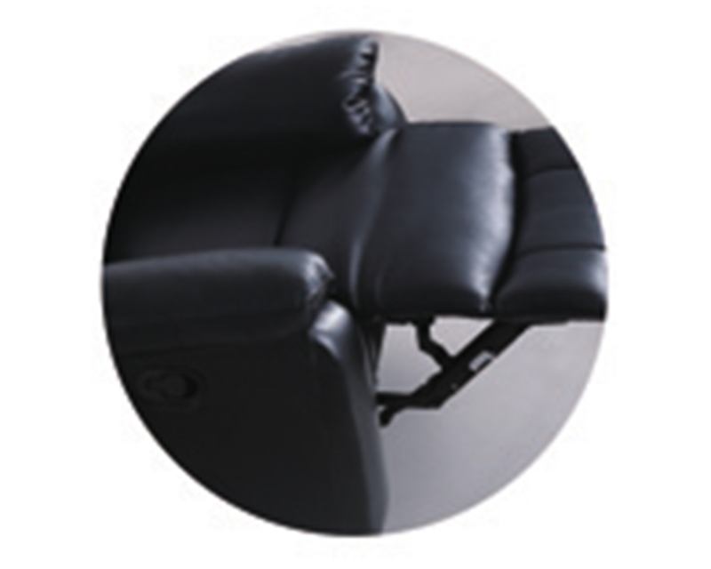 Poltrona reclinabile elettrica tradizionale in pelle