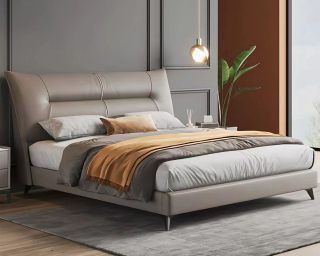 Modernes Schlafzimmermöbel-Leder-Kingsize-Bett