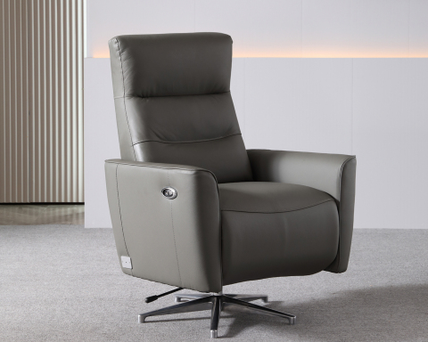 1 Seater Leather Power Recliner