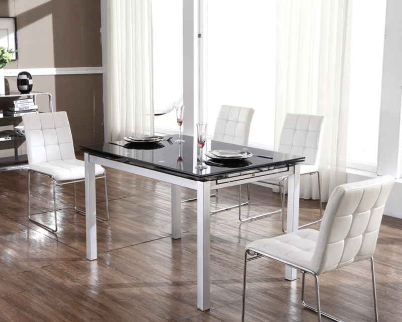 Tavolo da pranzo moderno rettangolare allungabile in pietra sinterizzata