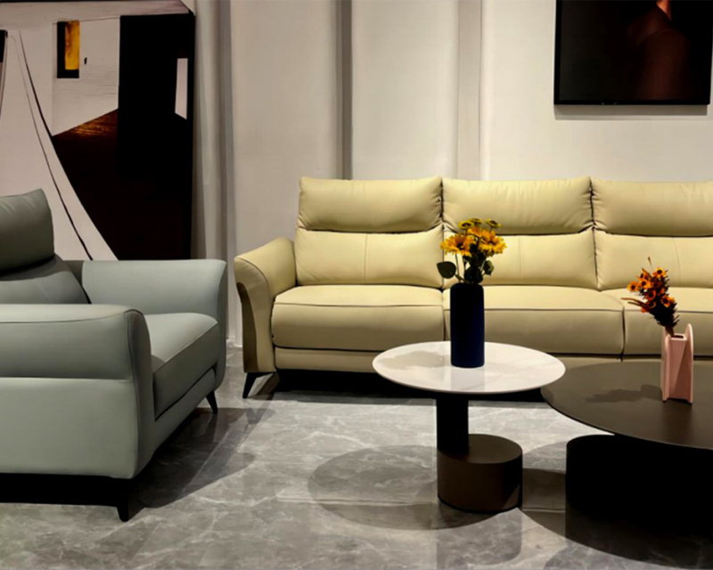 Zeitgenössisches Sofagarnitur aus Leder