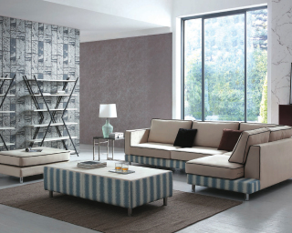 Minimalistisches Ecksofa