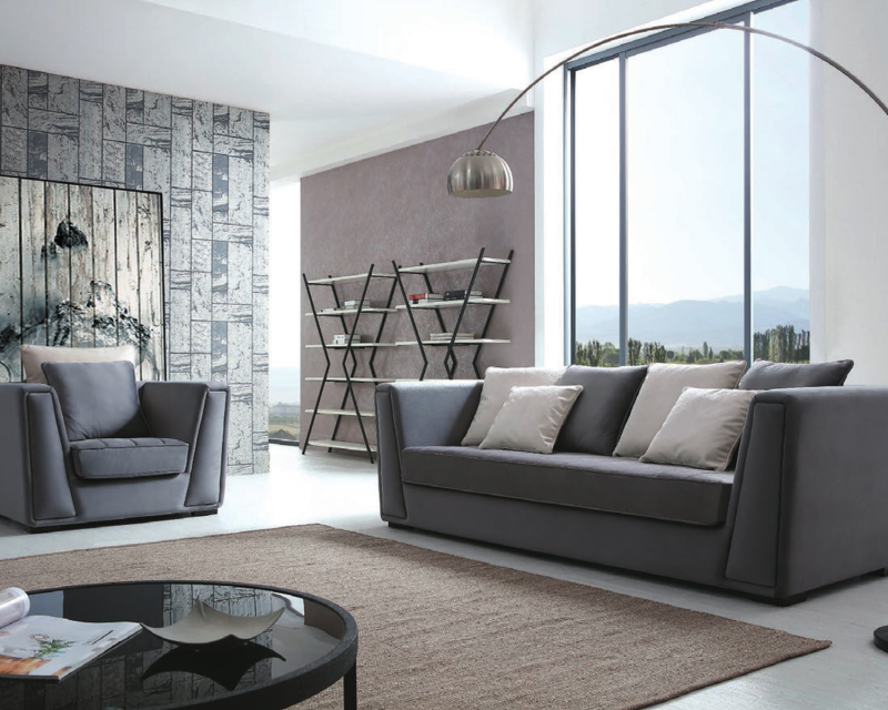 Sofá Secional Leathaire Moderno