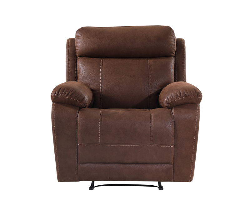 Sillón reclinable manual de cuero