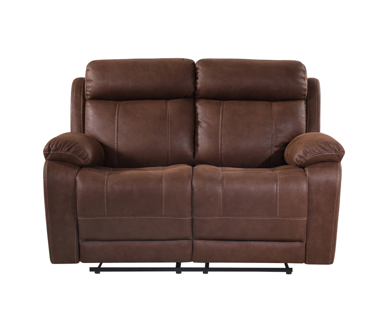 Sillón reclinable manual de cuero