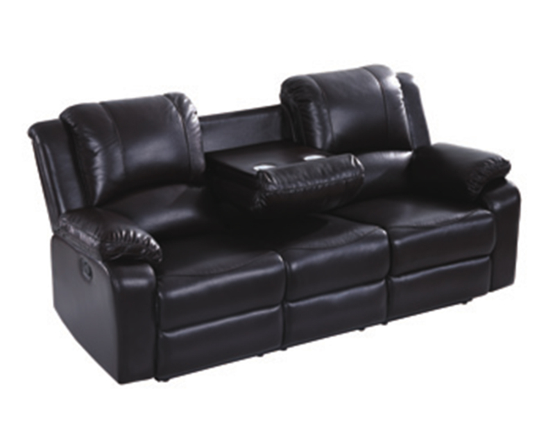 Poltrona reclinabile manuale di lusso in pelle Leathaire