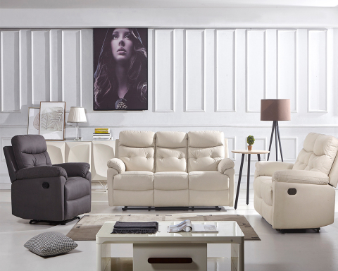 Moderner manueller Schaukelsessel aus Leder