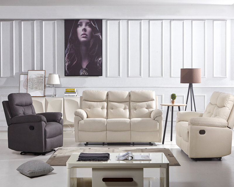 Современное кожаное кресло-качалка с ручным управлением