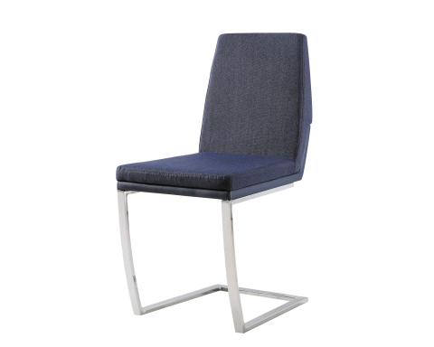 كراسي طعام من القماش الأزرق