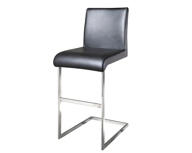 Modern Black Height Side Bar Stools