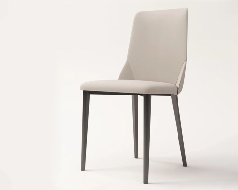 كراسي تناول الطعام من الجلد الصناعي على الطراز الشمالي