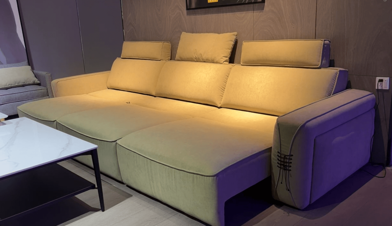 Modernes modulares ausziehbares Schlafsofa aus Stoff