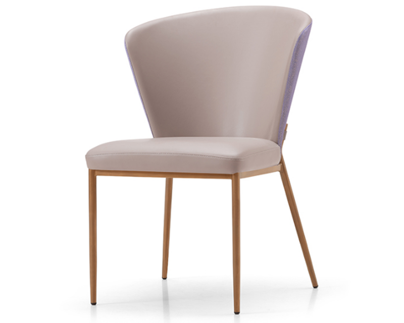 Customizable Colors Powder-Coated Metal Dining Chairs