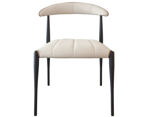 Chaise de restaurant/salle à manger élégante en métal blanc